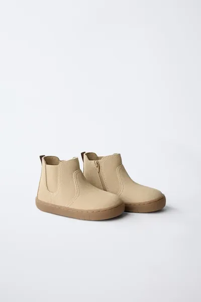 Ботинки BAREFOOT из кожи, SAND BROWN — фото 2