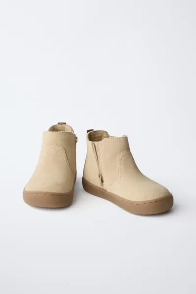 Ботинки BAREFOOT из кожи, SAND BROWN — фото 6
