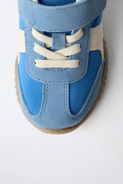 Кроссовки SPLIT SUEDE, Голубоватый, замша — фото 5