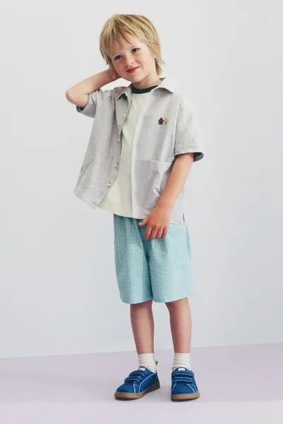 Кроссовки BAREFOOT, Синий, 90% хлопок — фото 2