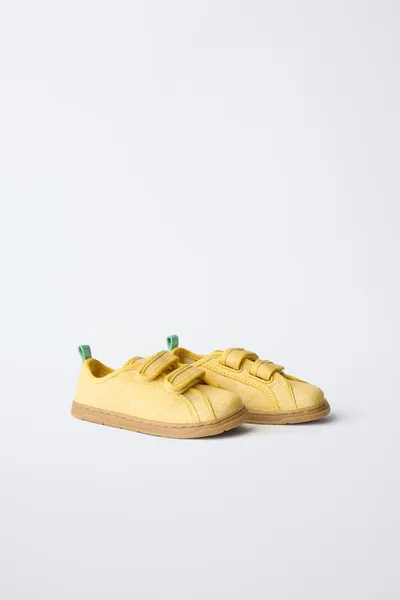 Кроссовки BAREFOOT, Жёлтый, 90% хлопок — фото 3