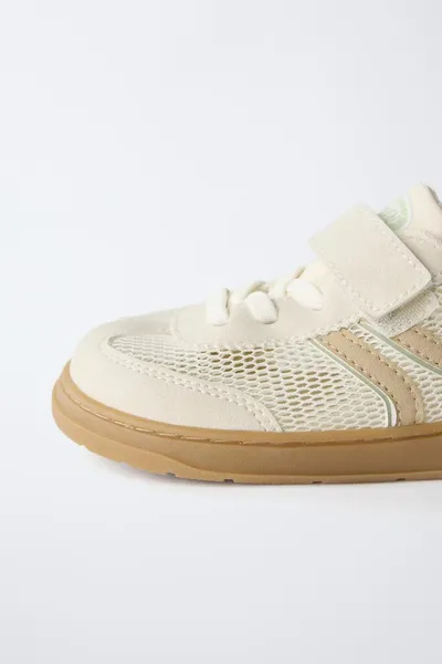 BAREFOOT MESH SNEAKERS, Light beige — фото 5