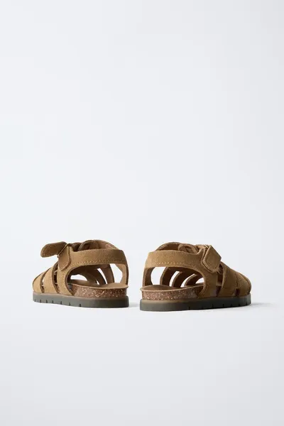 Сандалии LEATHER CAGE, Тёмный, 100% коровья кожа — фото 8