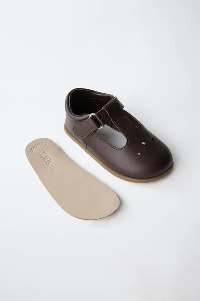 Кожаная обувь BAREFOOT, Коричневый — фото 4