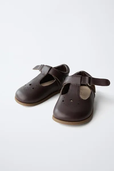 Кожаная обувь BAREFOOT, Коричневый — фото 6