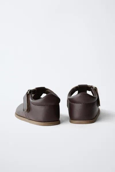 Кожаная обувь BAREFOOT, Коричневый — фото 7