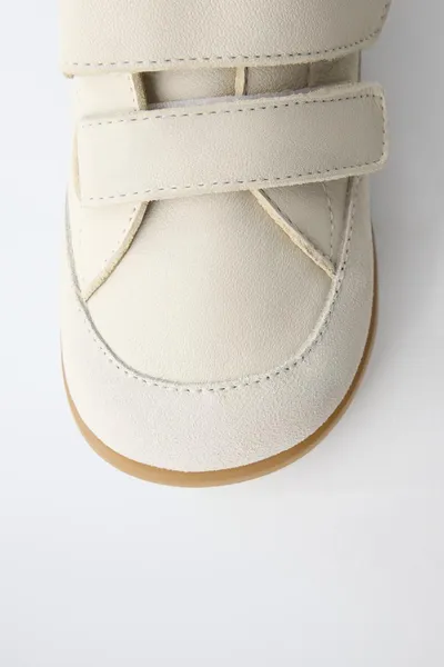 BAREFOOT кожаные кроссовки, SAND BROWN, кожа — фото 5