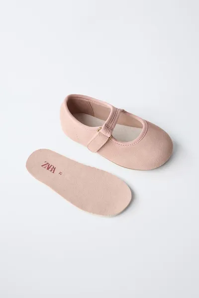 Балетки BAREFOOT из кожи, Розовый, 100% натуральная кожа — фото 4