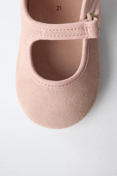 Балетки BAREFOOT из кожи, Розовый, 100% натуральная кожа — фото 5