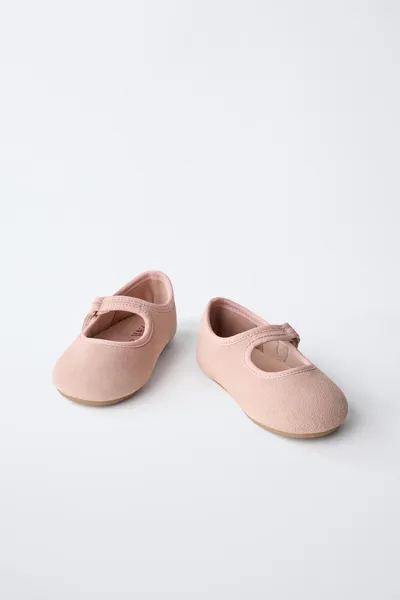 Балетки BAREFOOT из кожи, Розовый, 100% натуральная кожа — фото 6