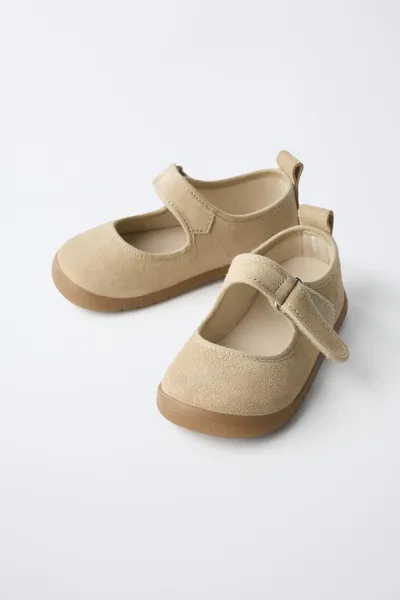 BAREFOOT кожаные балетки, SAND BROWN, натуральная коровья кожа — фото 6