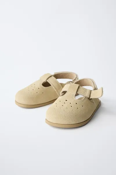 Клоги BAREFOOT из кожи, SAND BROWN — фото 5