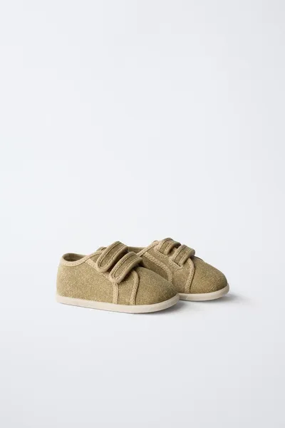 Сандалии на двух ремешках DOUBLE STRAP BAREFOOT PLIMSOLLS, Коричневый, 90% хлопок — фото 2