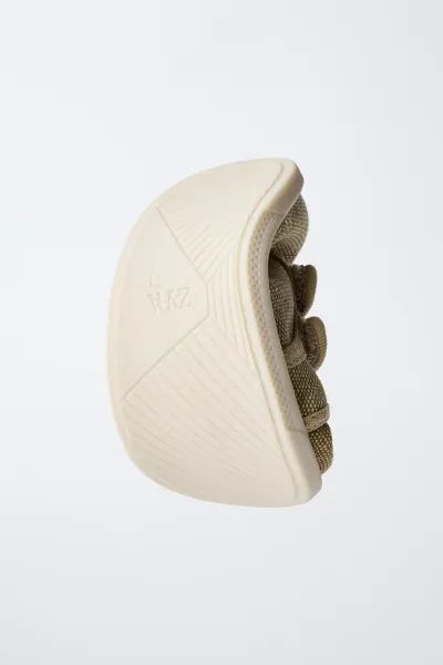 Сандалии на двух ремешках DOUBLE STRAP BAREFOOT PLIMSOLLS, Коричневый, 90% хлопок — фото 3