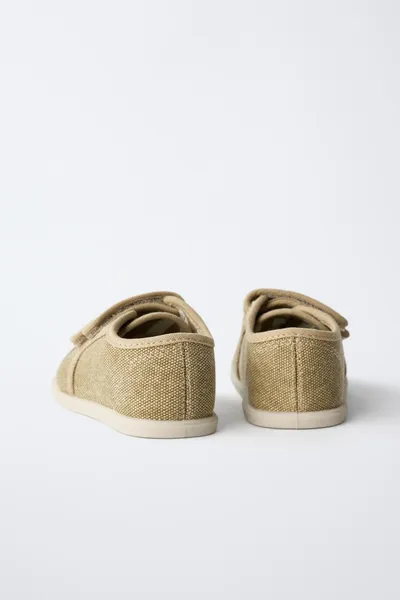 Сандалии на двух ремешках DOUBLE STRAP BAREFOOT PLIMSOLLS, Коричневый, 90% хлопок — фото 7