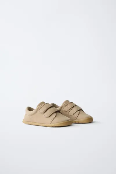 Кожаные пляжные тапочки, SAND BROWN, натуральная кожа — фото 2