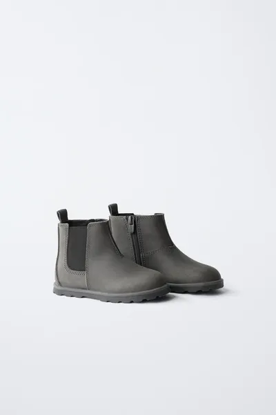Кожаные ботинки BAREFOOT, ANTHRACITE GREY, 80 % коровьей кожи — фото 2