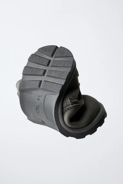 Кожаные ботинки BAREFOOT, ANTHRACITE GREY, 80 % коровьей кожи — фото 3