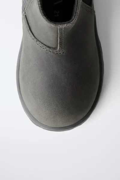 Кожаные ботинки BAREFOOT, ANTHRACITE GREY, 80 % коровьей кожи — фото 5