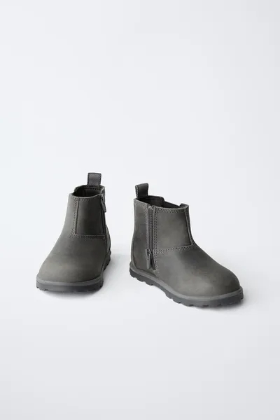 Кожаные ботинки BAREFOOT, ANTHRACITE GREY, 80 % коровьей кожи — фото 6