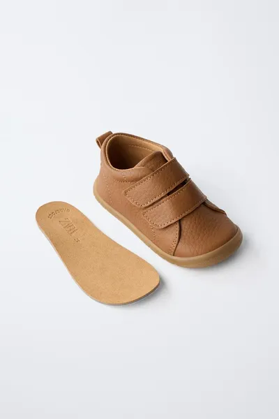 Кожаные ботинки BAREFOOT, Коричневый, овчина — фото 4
