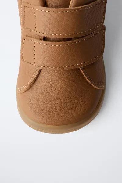 Кожаные ботинки BAREFOOT, Коричневый, овчина — фото 5
