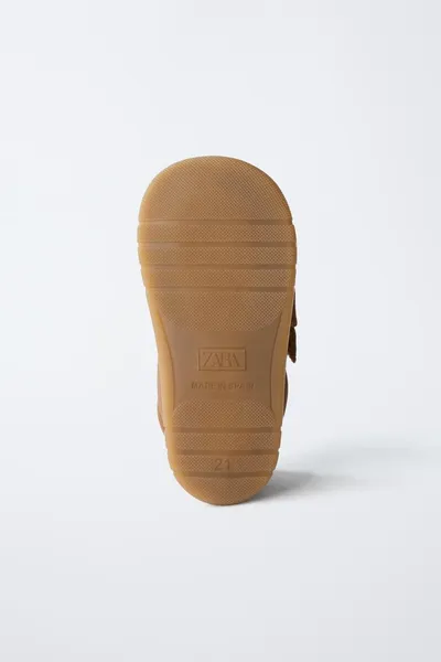 Кожаные ботинки BAREFOOT, Коричневый, овчина — фото 8