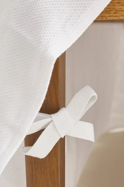 Хлопковая простыня пике COTTON PIQUÉ VALANCE SHEET, Белый — фото 3