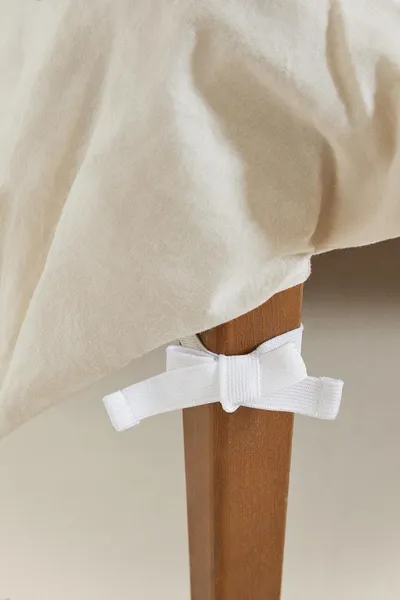 Занавеска из льна FADED LINEN VALANCE SHEET, Светло-бежевый — фото 5