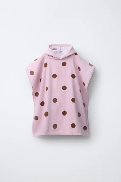 Полотенце-пончо в горошек POLKA DOT