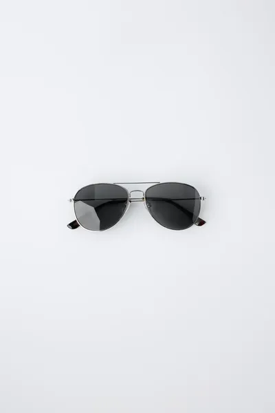 Металлические солнцезащитные очки Aviator