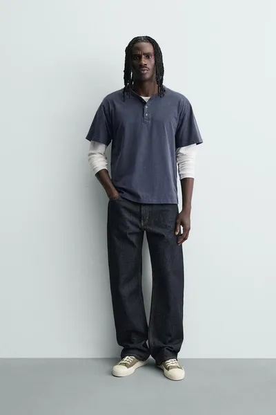 Футболка FADED HENLEY