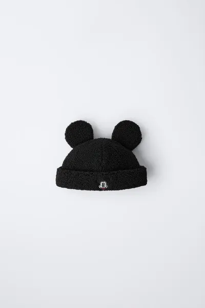 Шапка с вышивкой из искусственного меха MOUSE ©