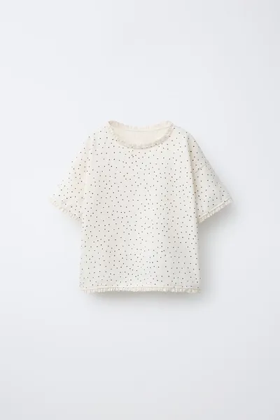 Футболка POLKA DOT с кружевной отделкой