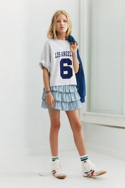 Юбка с оборками 1. STRIPED