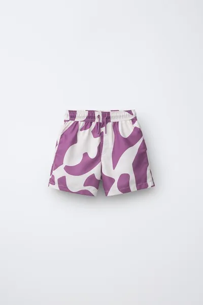 Плавки геометрические для детей 6–14 лет / AGES 6-14 / GEOMETRIC PRINT SWIM SHORTS