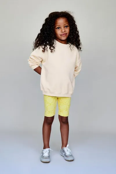 Ребристые велосипедные шорты с лимоном RIBBED CYCLING SHORTS WITH LEMON