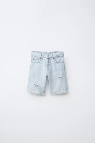 Рваные прямые Bermuda SHORTS