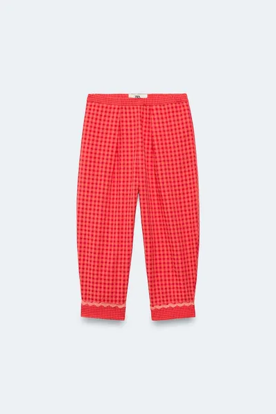 Брюки в клетку Gingham для детей 2–14 лет, ограниченная серия