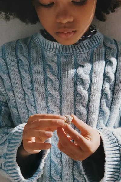 Джемпер CABLE-KNIT ACID WASH