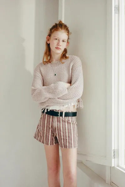 Свитер с бахромой FRINGED KNIT