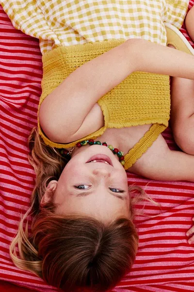 Платье в клетку GINGHAM с лимонами CASA LAWA X KIDS