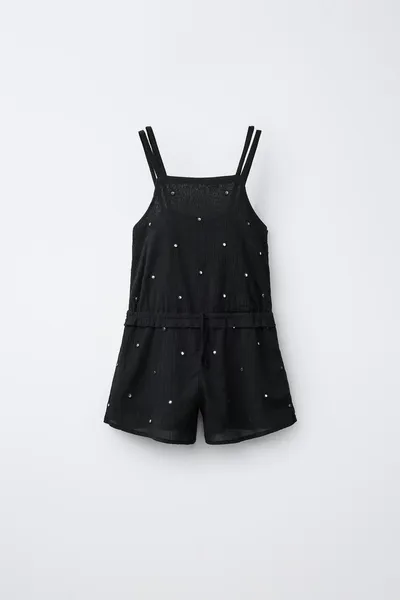 Комбинезон с зеркальными украшениями MIRROR EMBELLISHED PLAYSUIT