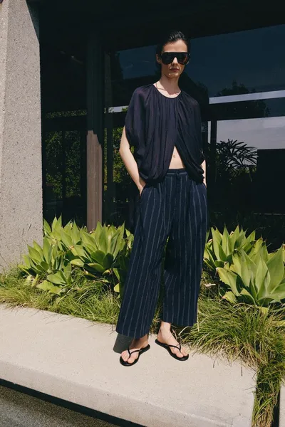 ZW COLLECTION брюки из льняной смеси