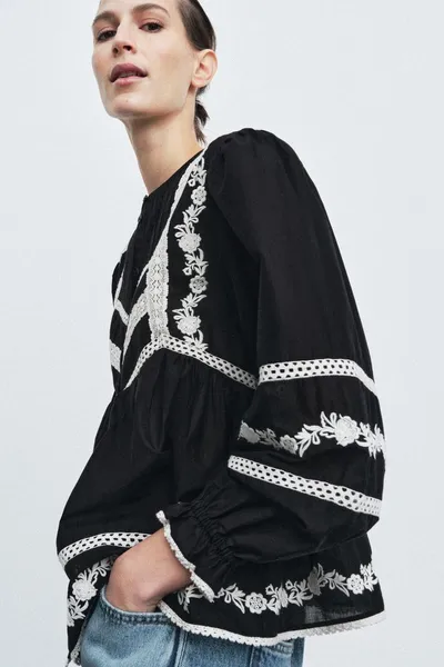 Блуза с вышивкой ZW COLLECTION