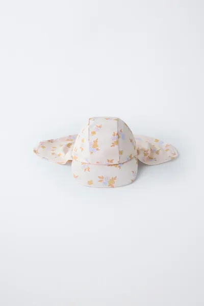 Цветочная купальная шляпа с защитой шеи FLORAL