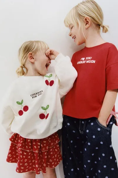 Свитер с вышивкой EMBROIDERED CHERRY
