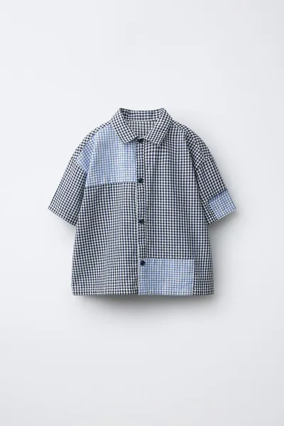 Рубашка PATCHWORK GINGHAM PRINT