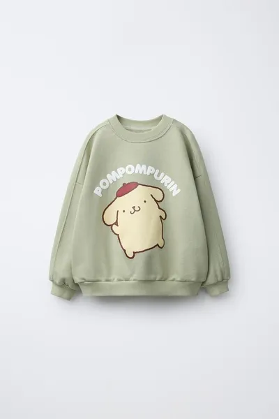 Свитер POMPOMPOURIN © SANRIO с принтом