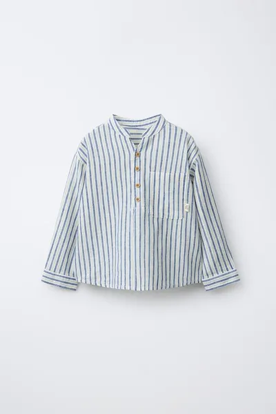 Рубашка из льна и хлопка LINEN AND COTTON